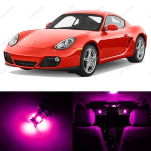 Paquete de 13 luces interiores LED rosas para Porsche Cayman 2006-2012 + herramienta de palanca - Imagen 1 de 6