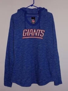 NUEVO CON ETIQUETAS NUEVA YORK GIANTS SUDADERA CON CAPUCHA PARA MUJER MAJESTUOSA FRANCESA TERRY SCOOP CUELLO SUDADERA - Imagen 1 de 5