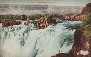 Postal de Shoshone Falls Idaho 1910 - Imagen 1 de 2