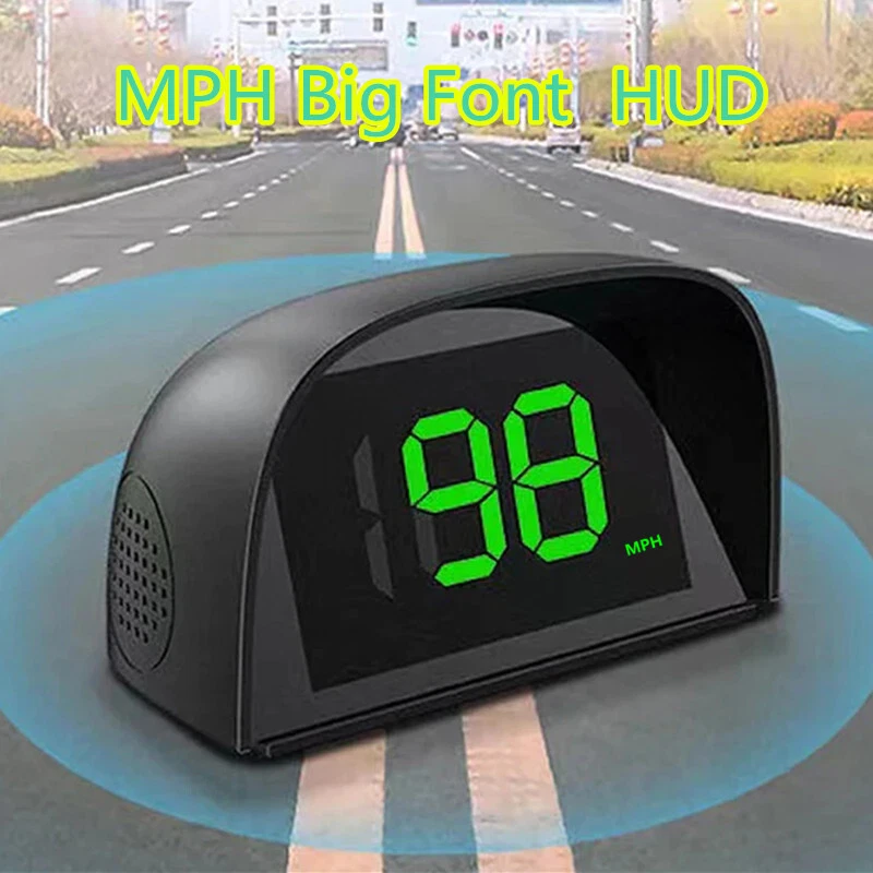 Автомобильный спидометр MPH универсальный HUD зеленый большой шрифт цифровой измеритель скорости датчик - Изображение 1 из 4