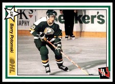 1990-91 7TH INNING SKETCH OHL BARRY POTOMSKI LONDON KNIGHTS #139