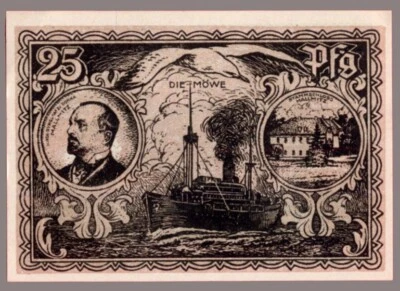 #33768 MALLMITZ Germany 1921. Banknote notgeld 25 Pfennig. - Image 1 of 2
