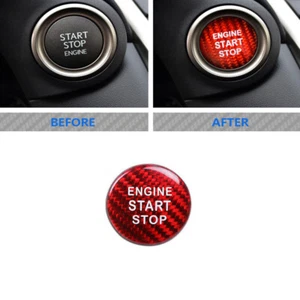 Cubierta de botón de parada de arranque de fibra de carbono para Lexus IS250 IS300 IS350 2013-2017 - Imagen 1 de 9