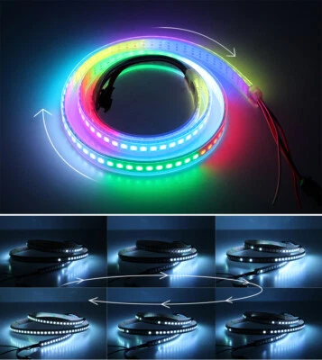 WS2812B 5V 5050 RGB LED Strip 1-5M 30 60 144 150 300 Leds Individual Addressable - Bild 1 von 4