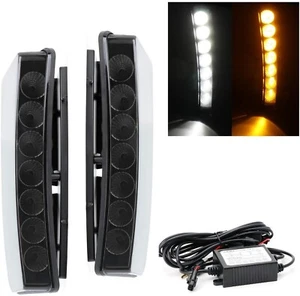 LUCES LED DE FUNCIONAMIENTO DIURNO NISSAN 350Z/Z33 2003-2005 Y MARCADOR LATERAL DE SEÑAL AHUMADO - Imagen 1 de 16