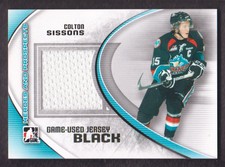 2011-12 ITG Heroes & Prospects Game Used Jersey Black #M-29 Colton Sissons
