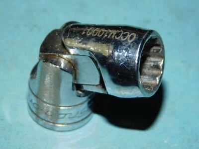 7/16 Swivel Socket 12 pt 3/8 drive Snap On FU14A  #103 - Image 1 of 4