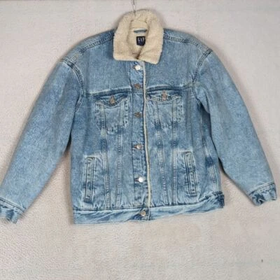 Chaqueta vaquera forrada Sherpa GAP para mujer talla XS Foto 1 de 4