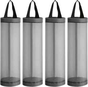 4 Pcs Plastic Bag Holder Dispensers Mesh Hanging Garbage Bag Organizer Trash ... - Picture 1 of 1