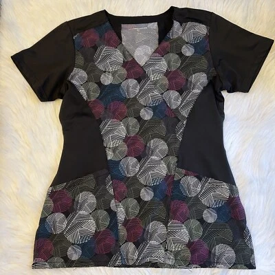 FFX SPORT WonderWink Scrub Top Womens Size Small Short Sleeve Work Shirt - Image 1 of 4