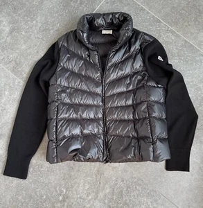 Original Moncler Jacke/Weste schwarz mit gestrickten Ärmeln Größe M - Bild 1 von 5