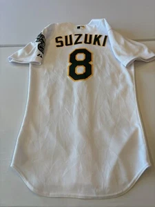 MLB Oakland Athletics Kurt Suzuki Majestic Camiseta de Béisbol Equipo Blanco Edición 40 - Imagen 1 de 6