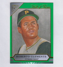 Roberto Clemente 2020 TOPPS GALLERY HALL OF FAME GREEN PARALLEL /250 PIRATES