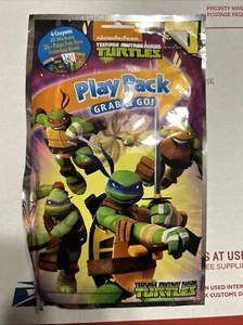 NEW … Teenage Mutant Ninja Turtles “Grab & Go” Play Pack Stocking Stuffer Bendon - Picture 1 of 9