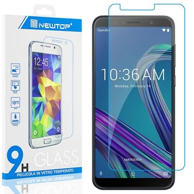 2 x Pellicola Vetro Temperato per Asus Zenfone Max M1 Trasparente - Immagine 1 di 4
