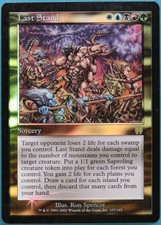 Last Stand FOIL Apocalypse HEAVILY PLD Rare CARD (211949) ABUGames