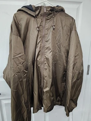 Chaqueta Totes Para Hombre 3XL Marrón Con Capucha Forrada de Vellón Resistente al Agua Lluvia Cremallera Frontal Foto 1 de 4