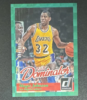 Magic Johnson 2014-15 Donruss Elite Dominators /999 #50 - Los Angeles Lakers Foto 1 de 2