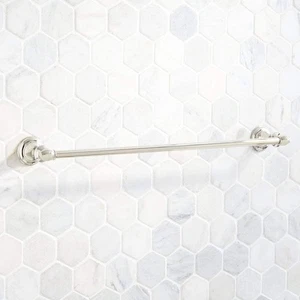 Signature Hardware SHBE18TB2PN Beasley 18" Towel Bar, Polished Nickel - Picture 1 of 1