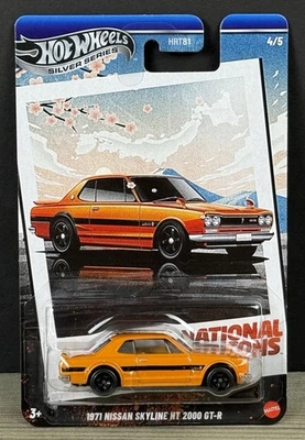 Новый Hot Wheels Серебряная серия National Icons 1971 Nissan Skyline HT 2000 GT-R - Изображение 1 из 4