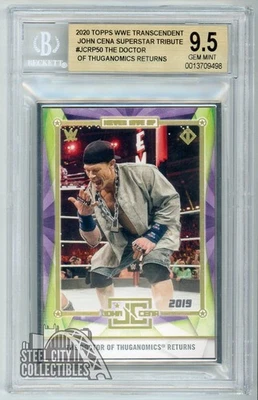 John Cena 2020 Topps WWE Transcendent Dr. Of Thuganomics BGS 9.5 Gem Mint - Image 1 of 2