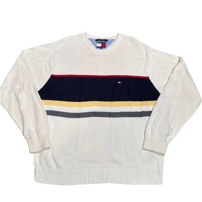 Vintage Tommy Hilfiger Sweater Men’s Size XXL Crewneck Sweater Crest - Image 1 of 4