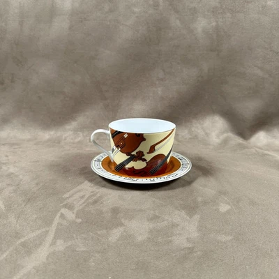 tasse petit déjeuner décor violon Musique D. ROUBIN Solafrance Made in France - Photo 1/4
