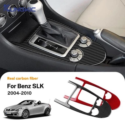 For Mercedes-Benz SLK 2004-2010 Center Console Panel Cover Carbon Fiber Sticker - Изображение 1 из 4
