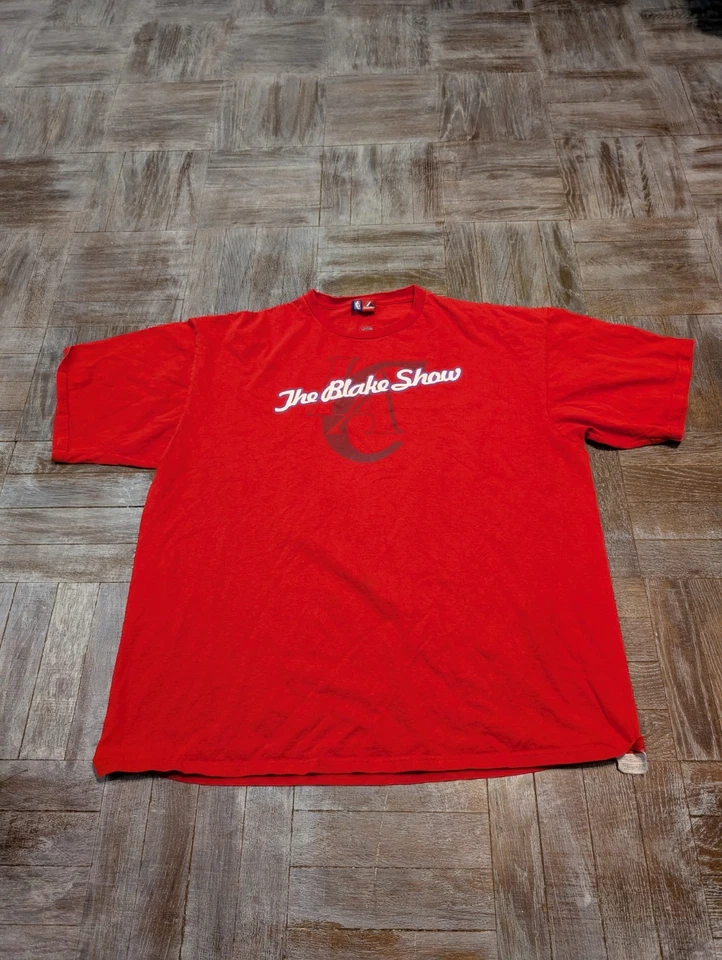 Blake Griffin LA Clippers Shirt 2XL Red Majestic NBA “The Blake Show” Tee Retro - Image 1 of 4