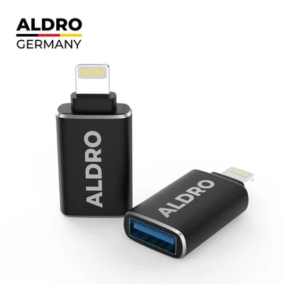 iPhone auf USB-Adapter 3.0 OTG (2 Stück) iPhone Adapter auf USB iOS + iPad ALDRO - Bild 1 von 4