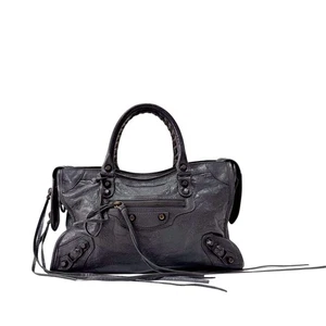 BALENCIAGA The First Zwei-Wege-Tasche aus grauem Kalbsleder - Bild 1 von 16