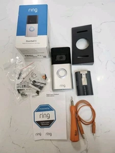 Ring Doorbell 3 Satin Nickel Model 5AT3S9 Camera Battery Angle Mount Box ++ - Picture 1 of 11