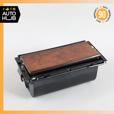 90-02 Mercedes R129 SL320 SL500 Ashtray Front Console Storage Trim Wood OEM - Image 1 of 4