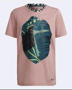 Adidas x Disney Youth 15-16Y The Lion King Simba Soccer Shirt Pink Green - Picture 1 of 5