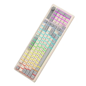 K98 2.4G Klawiatura bezprzewodowa 98 klawiszy BT Klawiatura mechaniczna z podświetleniem CLXI - Zdjęcie 1 z 16