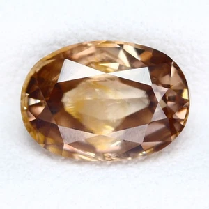 2.72 Ct Marvelous Oval 8.8 x 6.2 MM Orange Brown Sri Lanka Natural Zircon - Picture 1 of 5