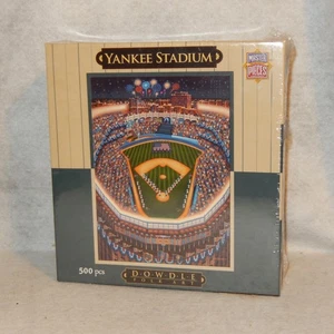 YANKEE Stadium 500 Jigsaw Puzzle DOWDLE Folk Art Master Pieces SEALED New - Picture 1 of 4