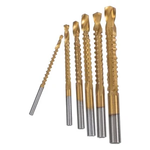 Set 6 pezzi punte per trapano resistenti dimensioni 3 mm 4 mm 5 mm 6 mm 6,5 mm 8 mm set trapano - Foto 1 di 12
