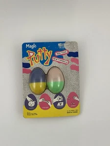 Vintage Silly Magic Putty Two Egg Set Used In Package - Picture 1 of 4