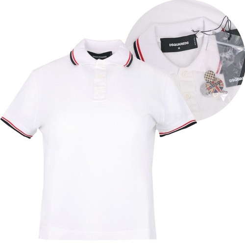 Polo manica corta Dsquared2 con distintivo S72GC0960 S22996 100 54371389