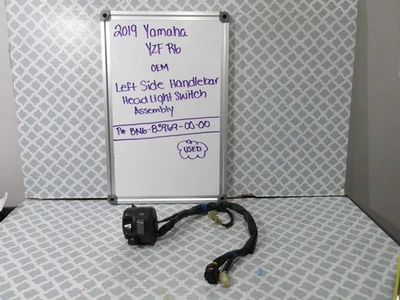 2019 Yamaha YZF R6 OEM Left Side Handlebar Headlight Switch Assy. B1U6-83969-00- - Image 1 of 4