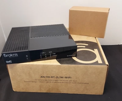 Router VPN Gigabit WAN único Araknis AN-110-RT-2L1W embalaje original 110 PWR. ADAPTARSE. SIN WIF Foto 1 de 4