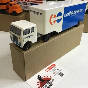 Ralstoy 12 White Mack North American Van Lines Semi Truck Trailer 1/43 oder 8" MIB - Bild 1 von 11