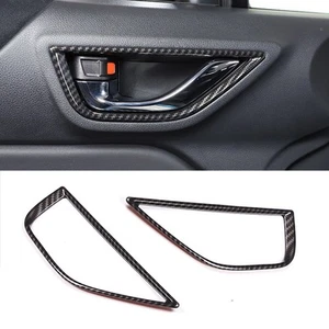 Carbon Fiber Style Interior Door Handle Trim Cover Fit For Toyota GR86 2022-2023 - Picture 1 of 4