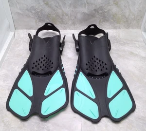 Aletas de snorkel ajustables abiertas hebillas de natación talón aletas Greatever Travel ML/XL - Imagen 1 de 6