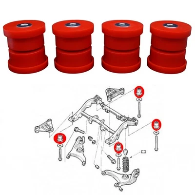 Silentblocs du berceau arrière pour Renault Kangoo I 4x4, Scenic I RX4 - Photo 1/4