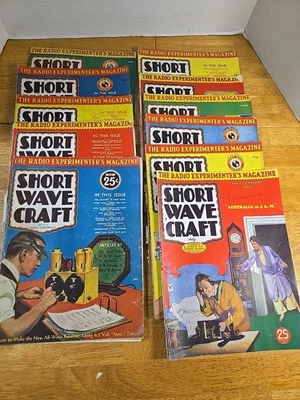 Short Wave Craft Magazine - 1932 Full Year Gernsback  1930s Radio Ad Cooking - Image 1 of 4