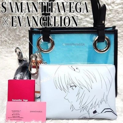 Bolsa de ombro Evangelion Rei Ayanami × Samantha Vega não usada bolsa de mão oficial - Imagem 1 de 4
