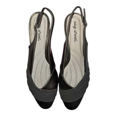 Zapatos de salón Easy Street para mujer Bates con cordones peltre pawter lamy talla 11W @ 2" tacón  Foto 1 de 4