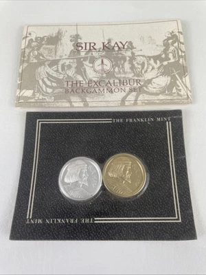 Sir Kay Vintage Franklin Mint Excalibur Backgammon Set 1986 Limited Edition - Image 1 of 4